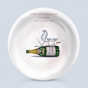Champagne D´Amour Anniversary Charger